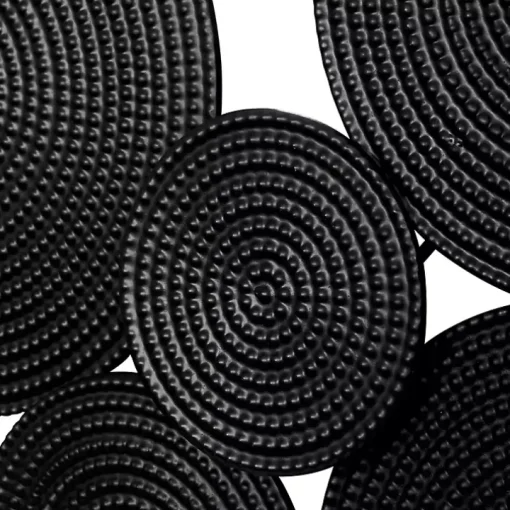 Black Metal Circles Wall Plaque