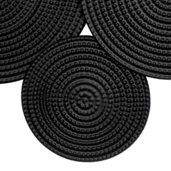 Black Metal Circles Wall Plaque