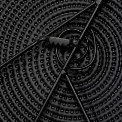 Black Metal Circles Wall Plaque