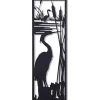 Black Metal Egrets I Wall Plaque