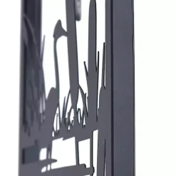 Black Metal Egrets II Wall Plaque