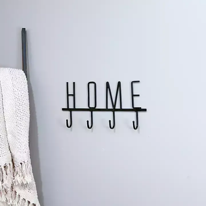 Black Metal Home Wall Hooks