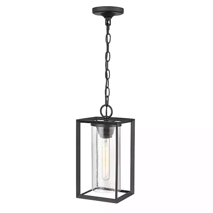 Black Metal Lantern Pendant Light
