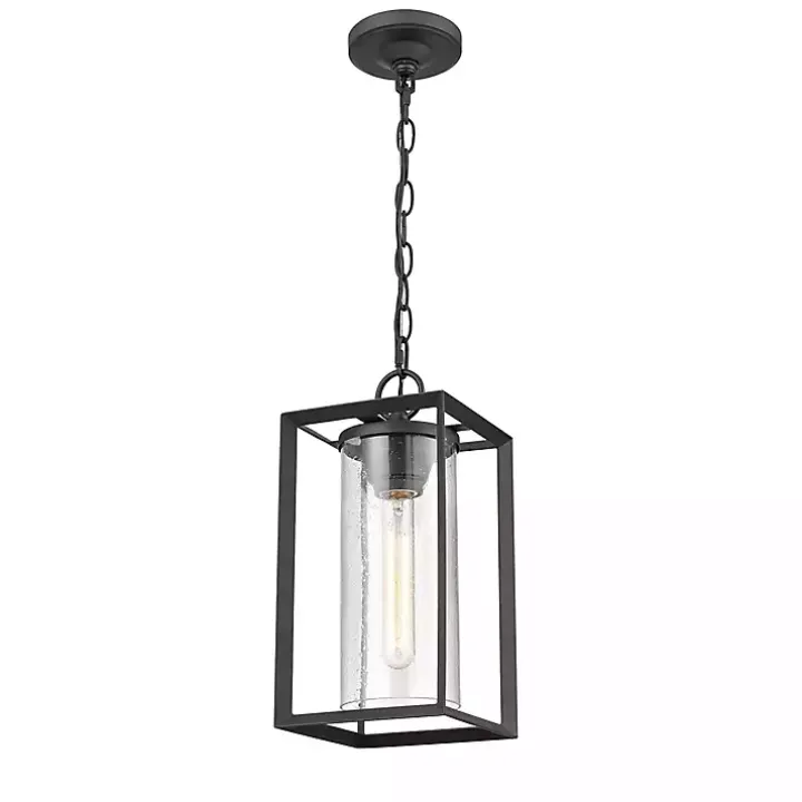 Black Metal Lantern Pendant Light