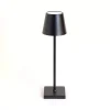 Black Metal LED Cordless Touch Lamp