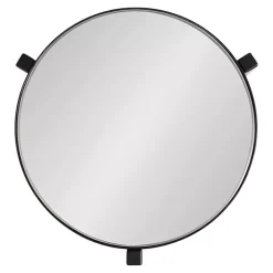 Black Metal Mirrored Tabletop Aguilar Drink Table