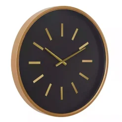 Black Metal Modern Thomas Wall Clock