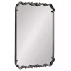Black Metal Ornamental Wall Mirror
