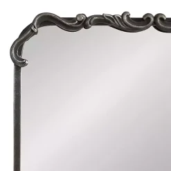 Black Metal Ornamental Wall Mirror