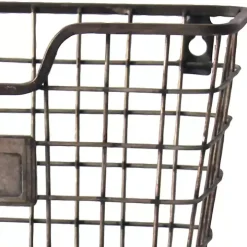 Black Metal Wire Mail Wall Pocket