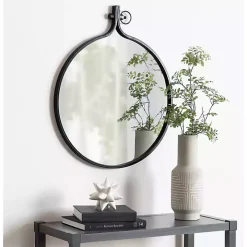 Black Metal Yitro Wall Mirror