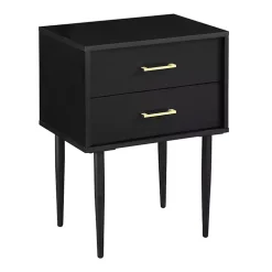 Black Mid-Century Modern Accent Table