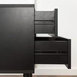 Black Mid-Century Modern Accent Table