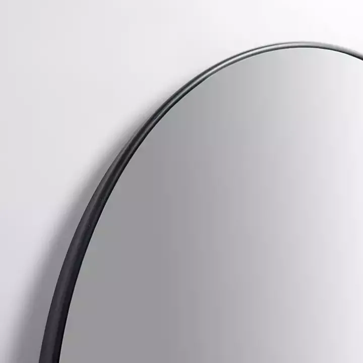 Black Nouveau Linear Arch Mirror