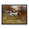 Black Pointer Dogs Framed Art Print