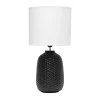 Black Purled Ceramic Table Lamp