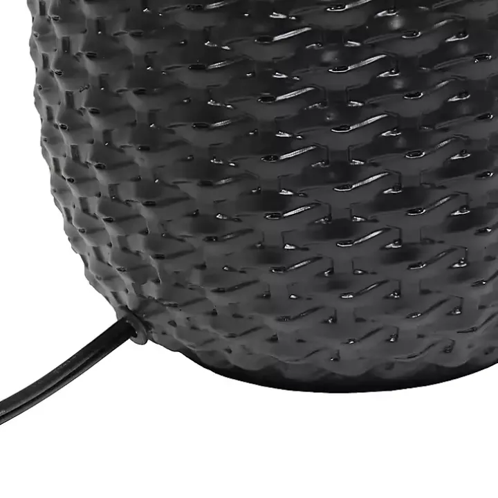 Black Purled Ceramic Table Lamp