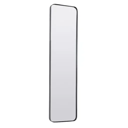 Black Rectangle Beveled Wall Mirror