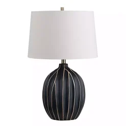 Black Ridge Ceramic Table Lamp