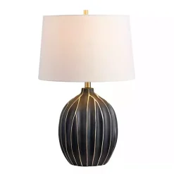 Black Ridge Ceramic Table Lamp