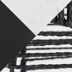 Black Rope Jenny Table Lamps, Set of 2