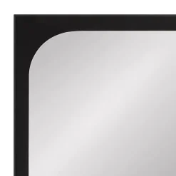 Black Rounded Rectangle Wall Mirror