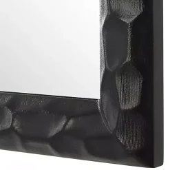 Black Textured Arch Wall Mirror