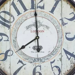 Black Vintage Pocket Watch Wall Clock