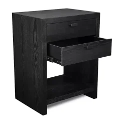 Black Vivara 2-Drawer Nightstand