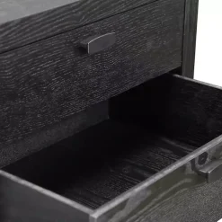 Black Vivara 2-Drawer Nightstand