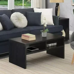 Black Wakefield Shelf Coffee Table