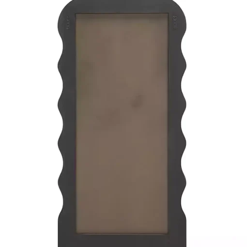 Black Wavy Mayha Leaner Mirror