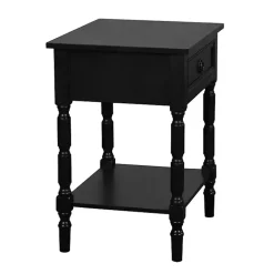 Black Wood Barrett Accent Table