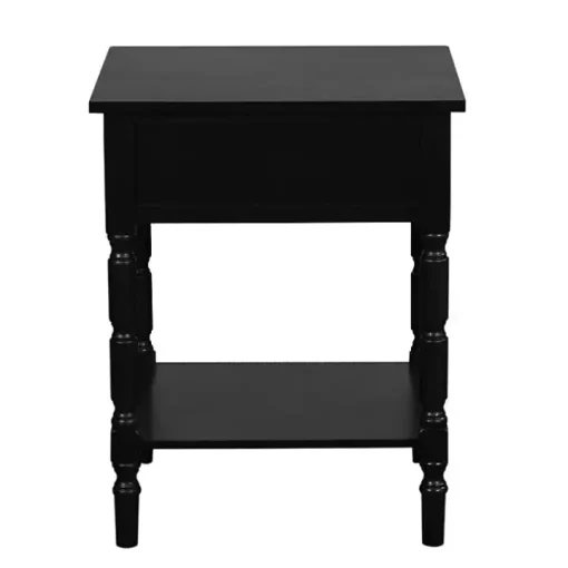 Black Wood Barrett Accent Table