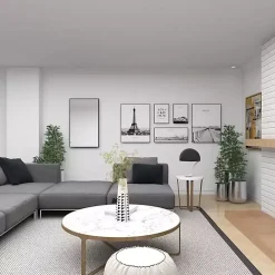 Black Wood Framed Mirror, 24x40 in.