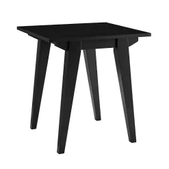 Black Wood Minimalist Accent Table