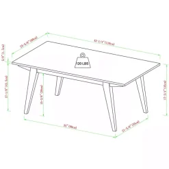 Black Wood Minimalist Coffee Table