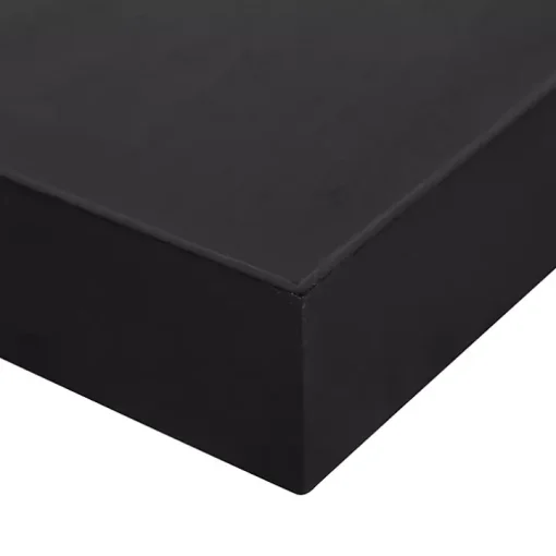Black Wood 2-pc. Floating Shelves, 24 in.