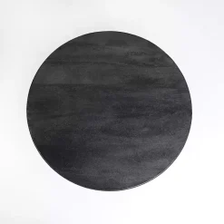 Black Wood Round Dori Coffee Table
