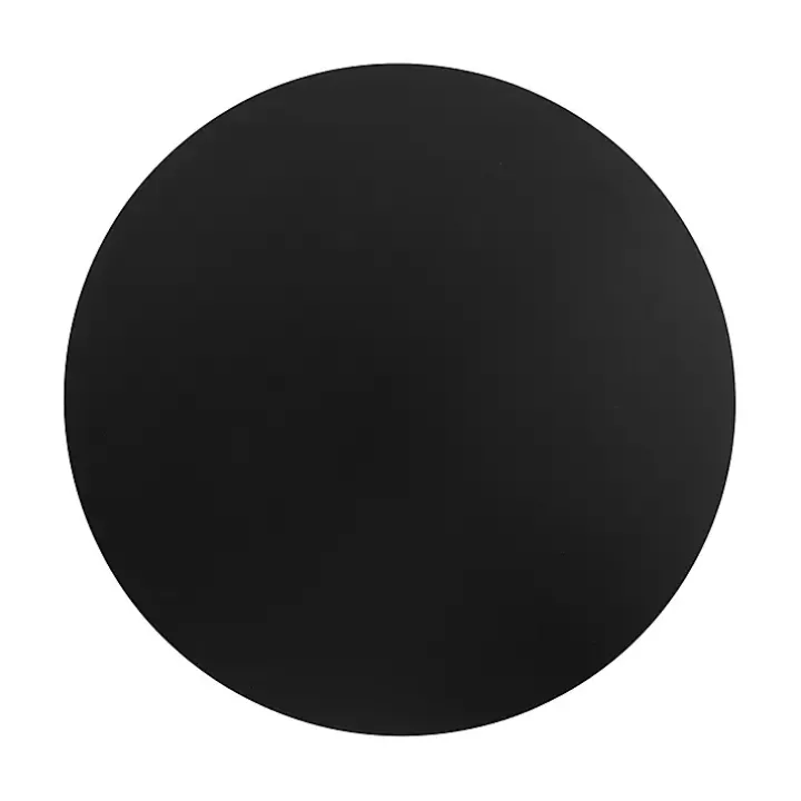 Black Wood Round Ford Accent Table