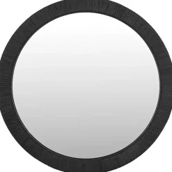 Black Wood Wrapped Nellie Wall Mirror