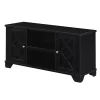 Black Wood X Doors Media Cabinet