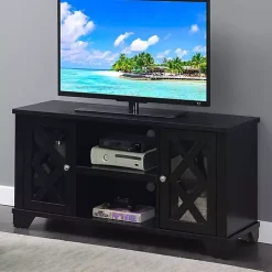 Black Wood X Doors Media Cabinet