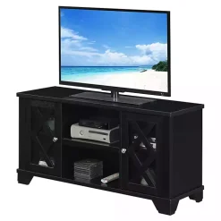 Black Wood X Doors Media Cabinet