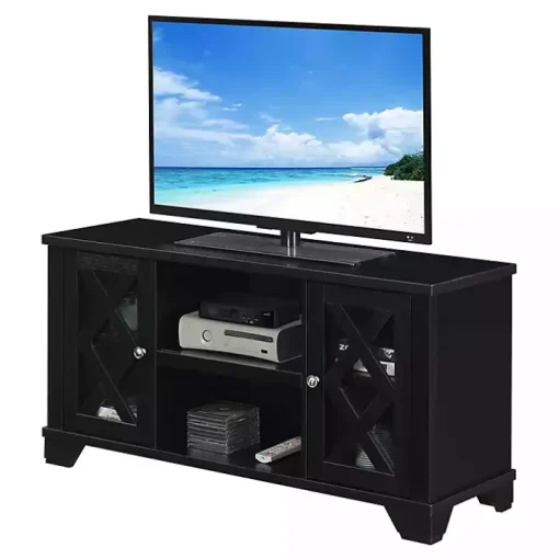 Black Wood X Doors Media Cabinet