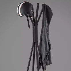 Black Wooden Tripod Leg Coat Rack