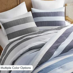 Blake Gray Stripe 3-pc. Full/Queen Comforter Set