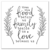 Bless This Food White and Gray Canvas Art Print