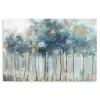 Blue & Gold Forest Canvas Art Print
