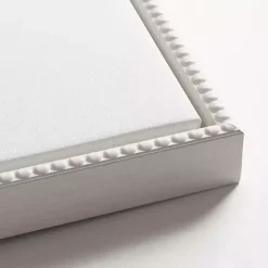 Blue Abstract Floral Framed Canvas Art Print